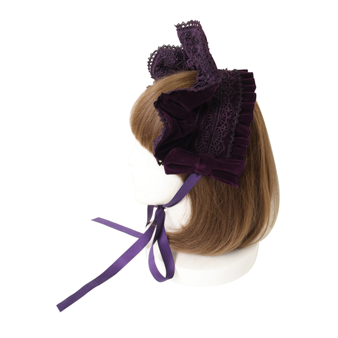 USED】【axes femme kawaii】ベルベットドールハーフボンネット