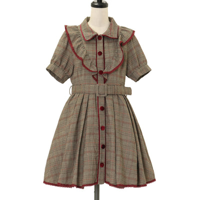 USED】クロスアーチカトリーヌワンピース(5分袖/黒×青) | Moi-même