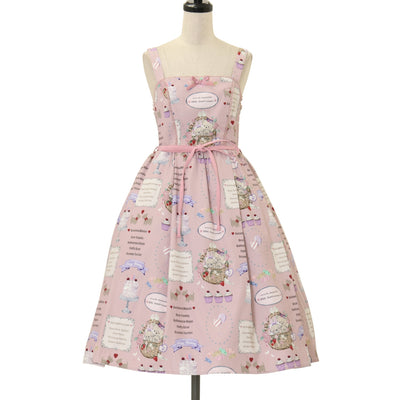 USED】花鳥風月～乙女のはなごろも～プリーツジャンパースカート