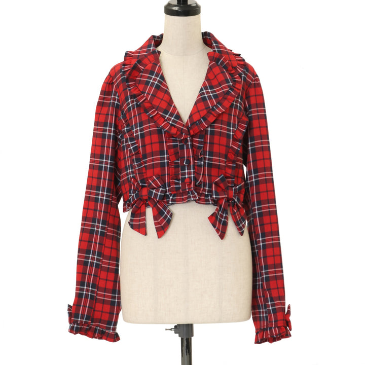 USED】【axes femme kawaii/Mサイズ】タータンチェックジャケット