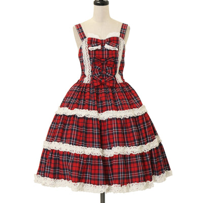 USED】【Mサイズ】タータンチェックジャンスカ | Chalmiere | ロリータ