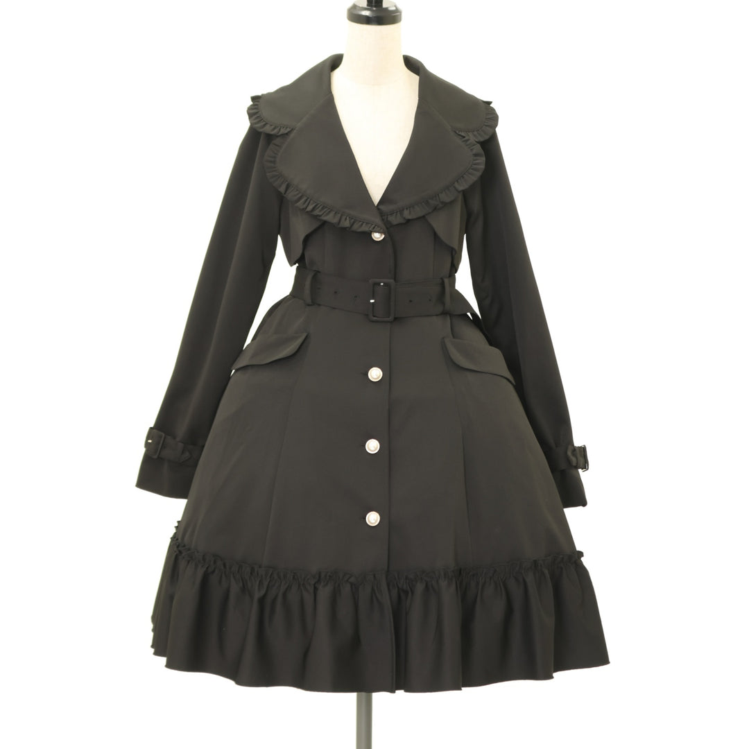 USED】【Mサイズ】French Frillトレンチコート | Amavel | ロリータ