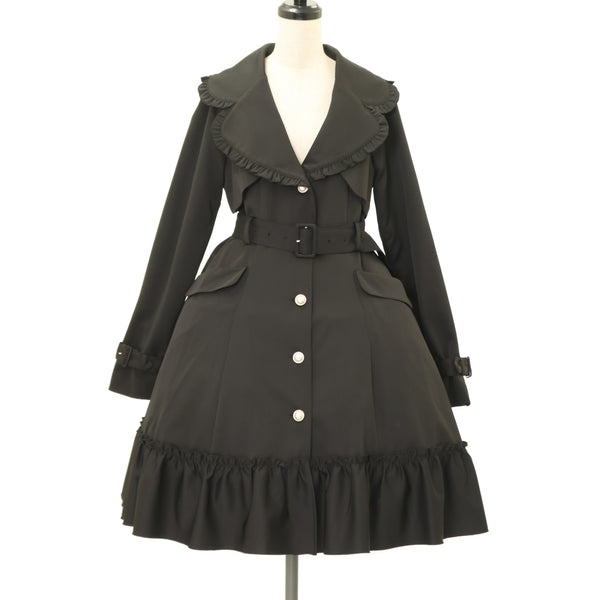 USED】【Mサイズ】French Frillトレンチコート | Amavel | ロリータ