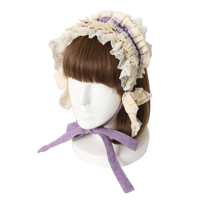 USED】スピンドールハーフボンネット（エンジ×エンジレース） | BABY