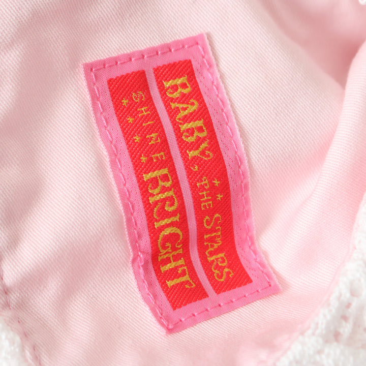 シャン・ドゥ・フルールリボンヘッドドレス オフ白×ピンク BABY,THE STARS SHINE BRIGHT シャン・ドゥ・フルールリボンヘッド