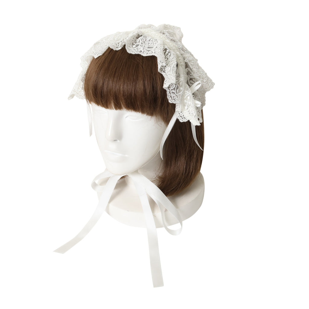 USED】コフィンレースヘッドドレス(White) | Moi-même-Moitié