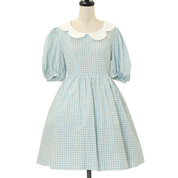 USED】カメオタイ付きクラシカルバッスルリボンワンピース +レイヤード