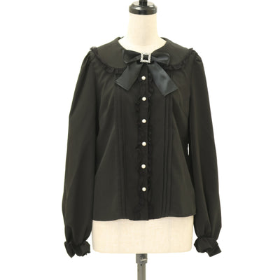 USED】【Sサイズ】オリジナルローズレーススクエアーブラウス