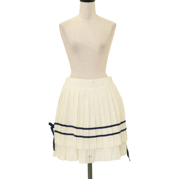 USED】H.Jelly ストライプバララメプリントボリュームスカート | h