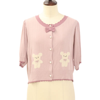 USED】うさぎハートニットカーディガン | Nile Perch Wunderwelt