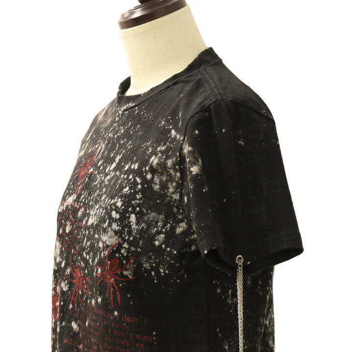USED】ANARCHY 蜘蛛ペインティング付け袖Tシャツ | h.NAOTO Wunderwelt