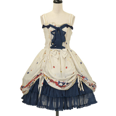 USED】花鳥風月～乙女のはなごろも～プリーツジャンパースカート