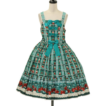 USED】フリルジャンパースカート＜BIGワッペン/チェリー＞ | Nile