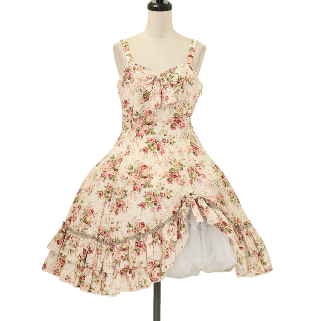 USED】フローラフリルジャンパースカート | Victorian Maiden