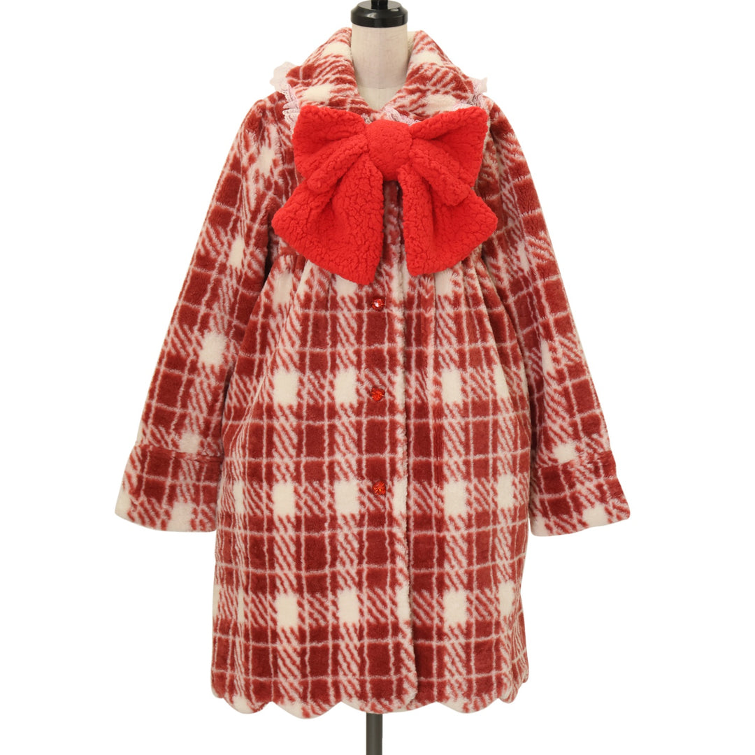 USED】もこもこチェックコート | Nile Perch Wunderwelt Online Shop 