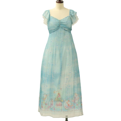 USED】Honey オーガンジーフリルノースリーブワンピース | h.NAOTO