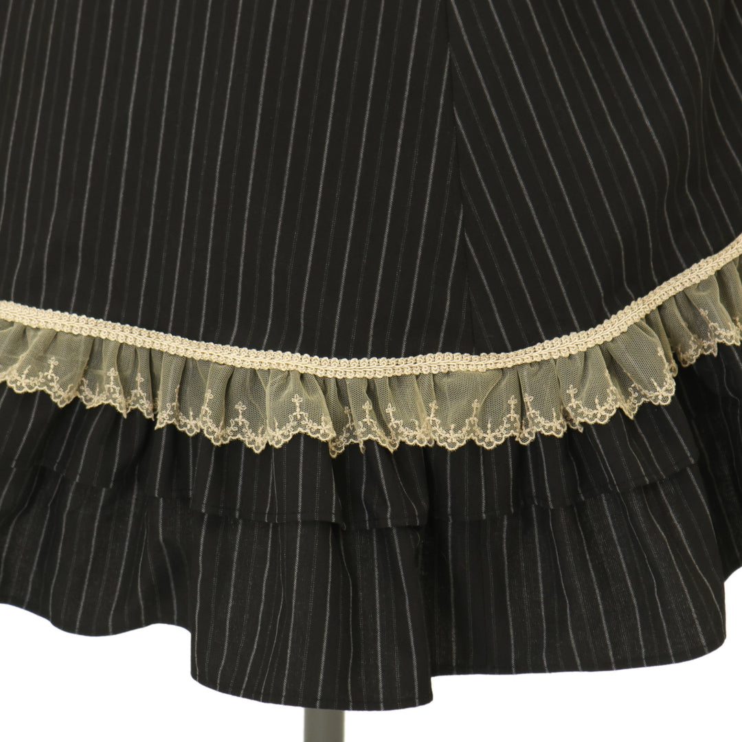 USED】エコールストライプクラシカルドールロングドレス | Victorian