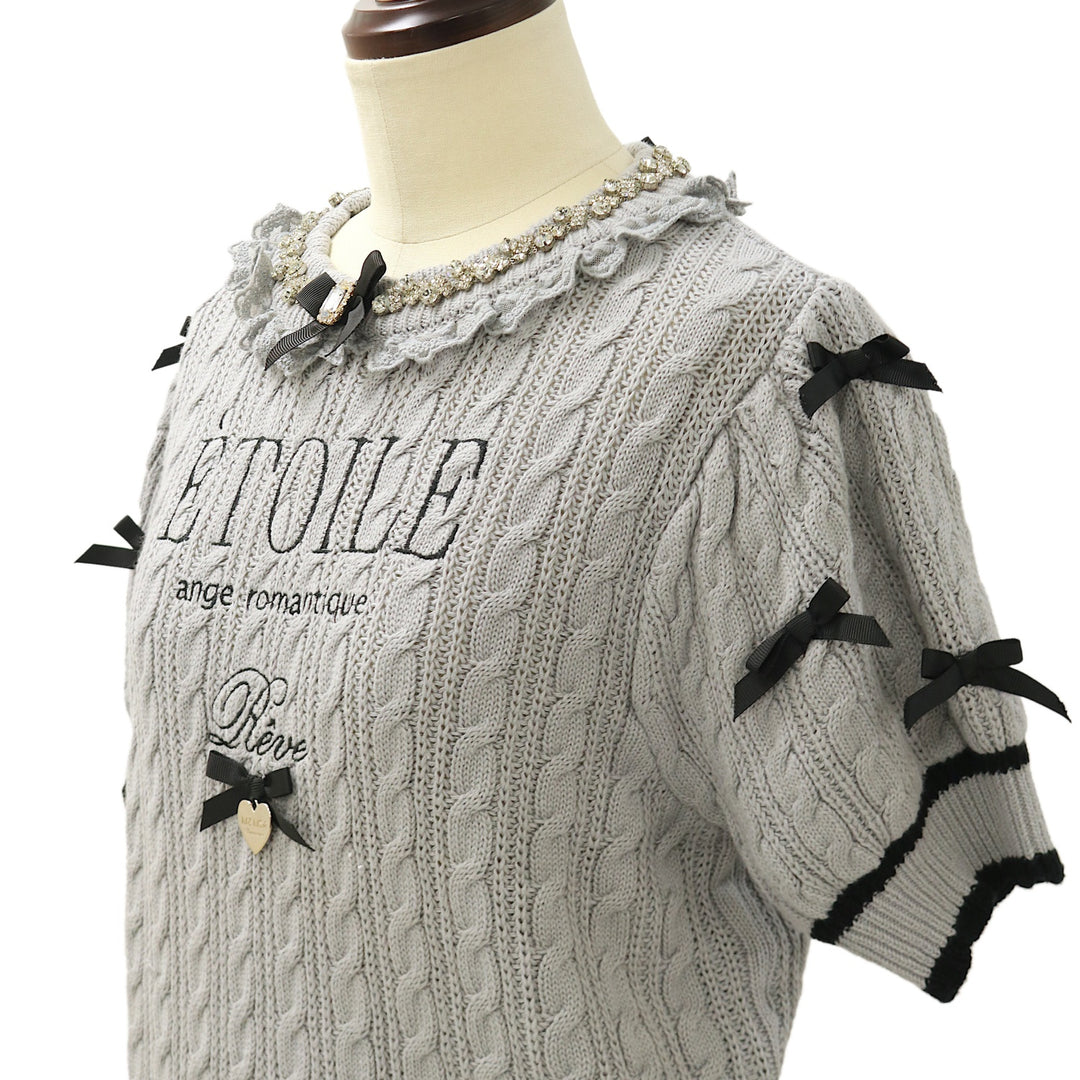 USED】メッセージケーブルニットトップス | LIZ LISA | ロリータ