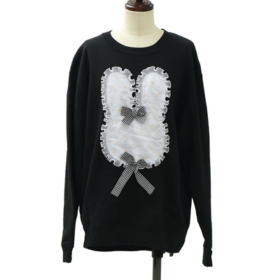 USED】Blood 胸元編上げフレアスリーブカットソー | h.NAOTO