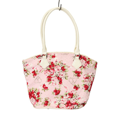 USED】【BOGUTA/Lサイズ】リボンウエストバッグ (ピンク×ホワイト