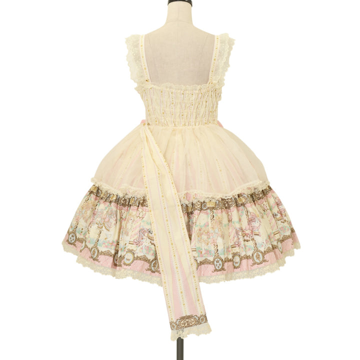 Angelic Pretty DaydreamCarnivalジャンパースカート USED】Day Dream Carnival ティアードジャンパースカート | Angelic