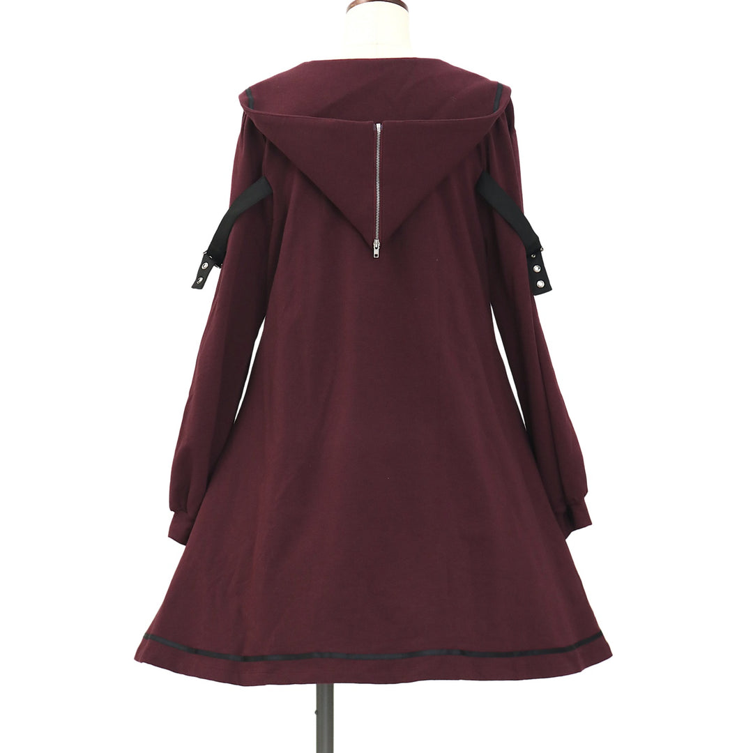 ワンピース rosarymoon Frill Collar Tunic USED】Rosary of Wizardセーラー＆フーディワンピース | Amavel