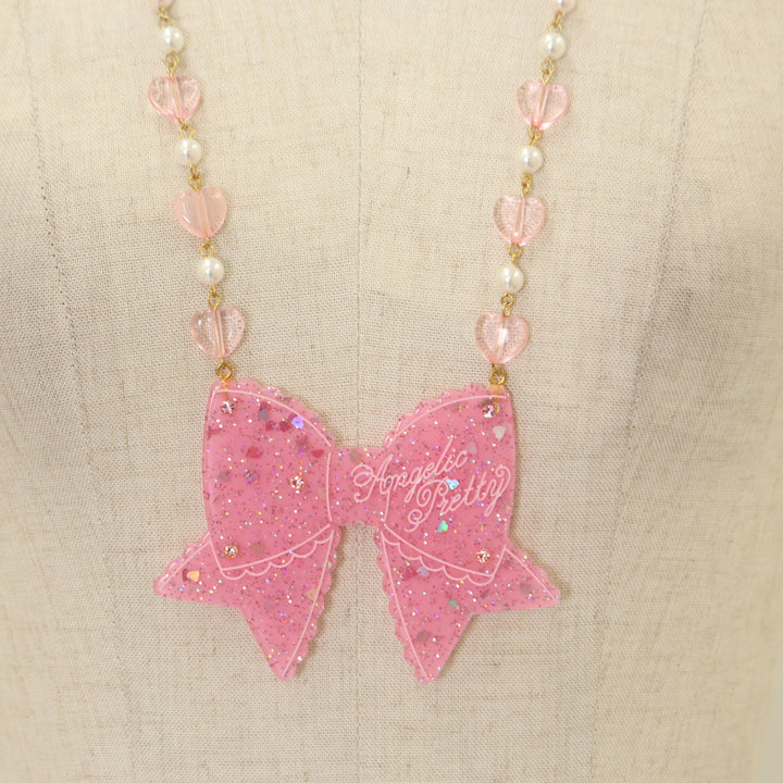 USED】きらめきリボンネックレス | Angelic Pretty | ロリータ