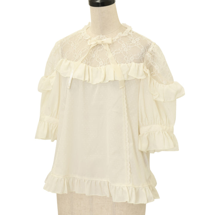 USED】Lacy Frill半袖ブラウス | Angelic Pretty | ロリータ ゴスロリ 