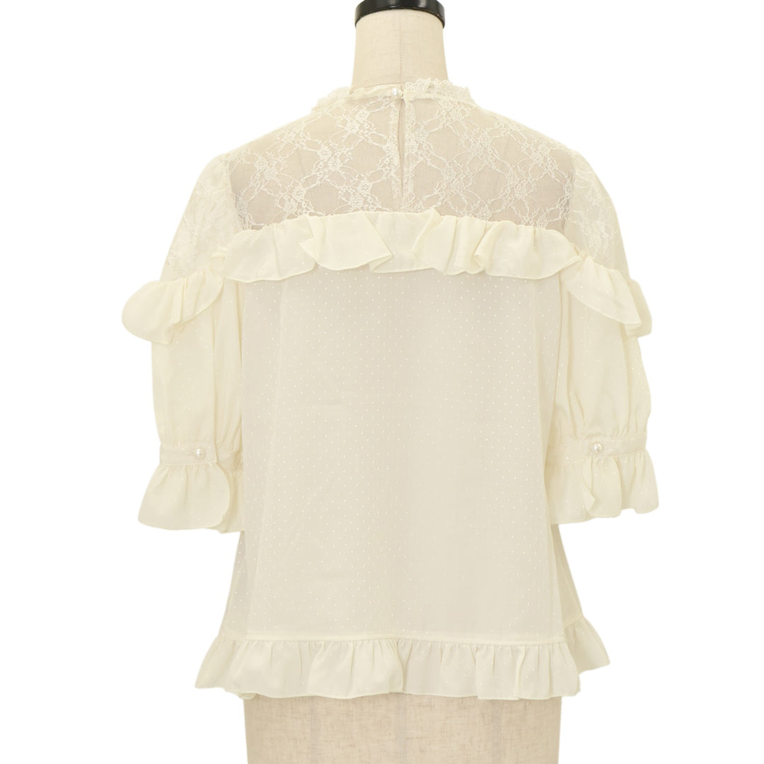 AngelicPretty VintageToys ブラウス USED】Lacy Frill半袖ブラウス | Angelic Pretty | ロリータ ゴスロリ