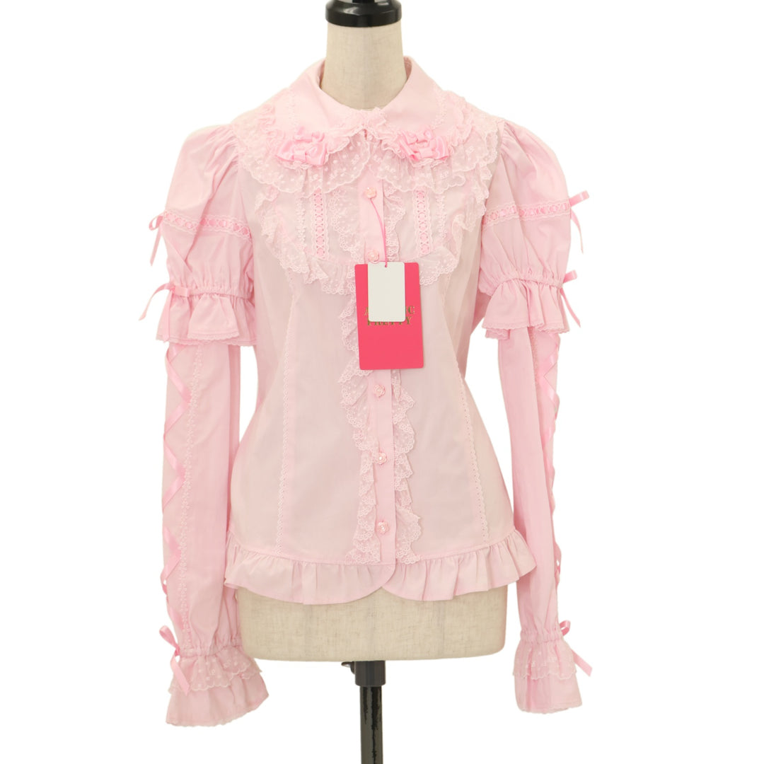 USED】おめかしはしごレース付け袖ブラウス | Angelic Pretty