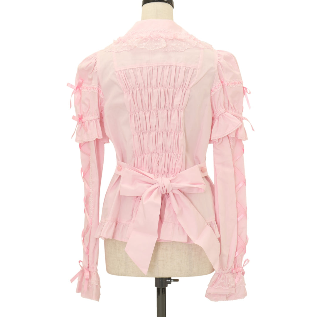 USED】おめかしはしごレース付け袖ブラウス | Angelic Pretty 