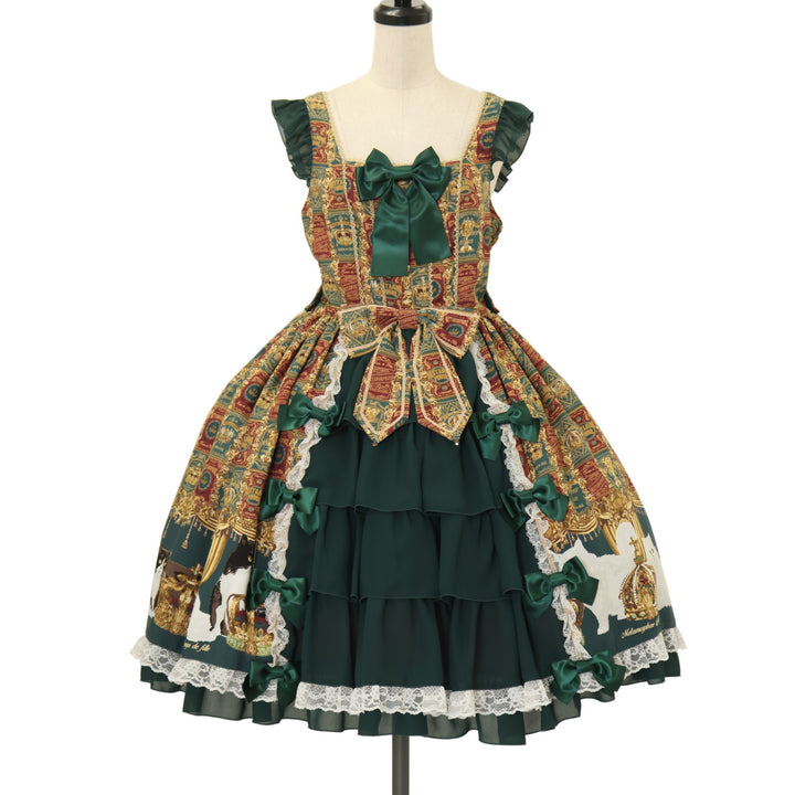 morphose  Crown Catフリルジャンパースカート USED】Royal Crown Cat フリルジャンパースカート | metamorphose