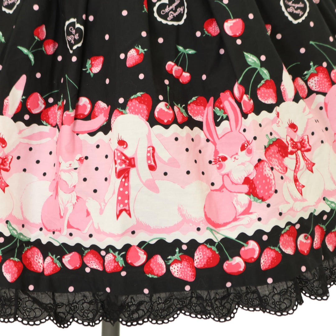 USED】Cherry Berry Bunnyハートジャンパースカート | Angelic Pretty