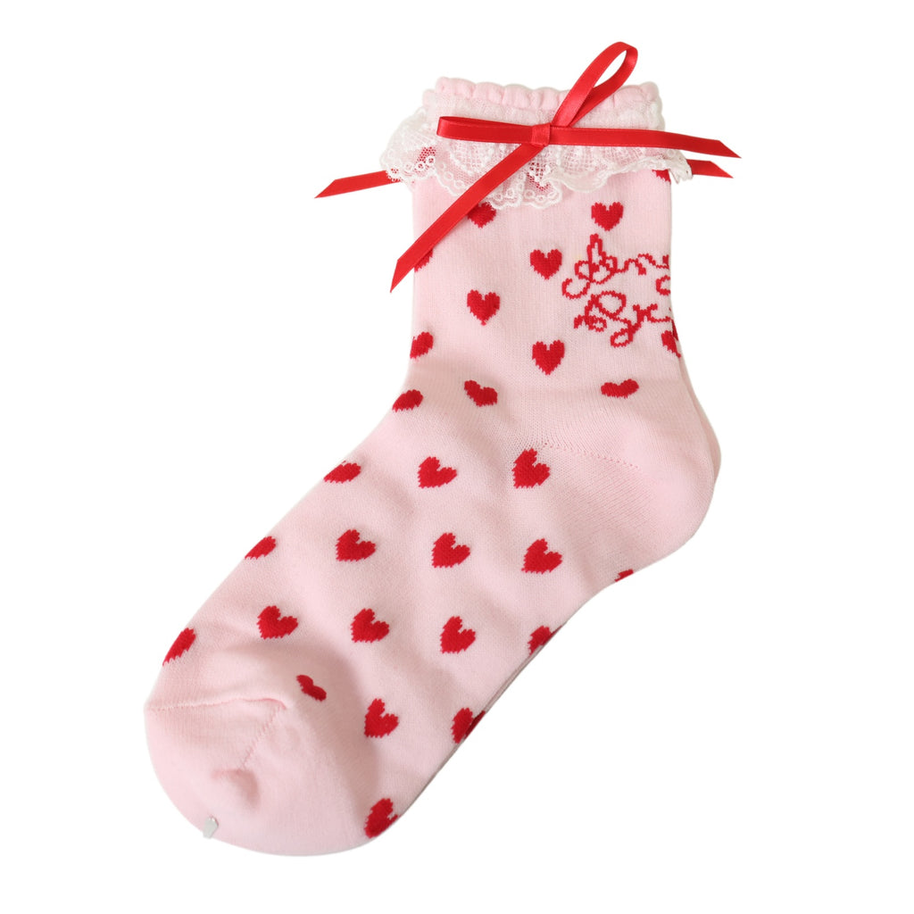 USED】Lovely Heartクルー丈ソックス | Angelic Pretty | ロリータ