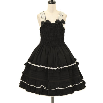 USED】【Mサイズ】ノーブルシフォンジャンパースカート | LIEF