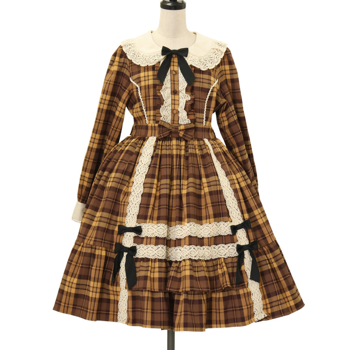 USED】【axes femme kawaii/Mサイズ】タータンチェックワンピース
