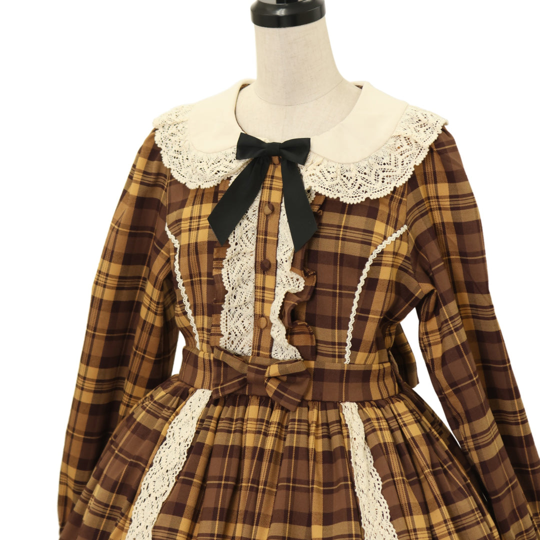 USED】【axes femme kawaii/Mサイズ】タータンチェックワンピース