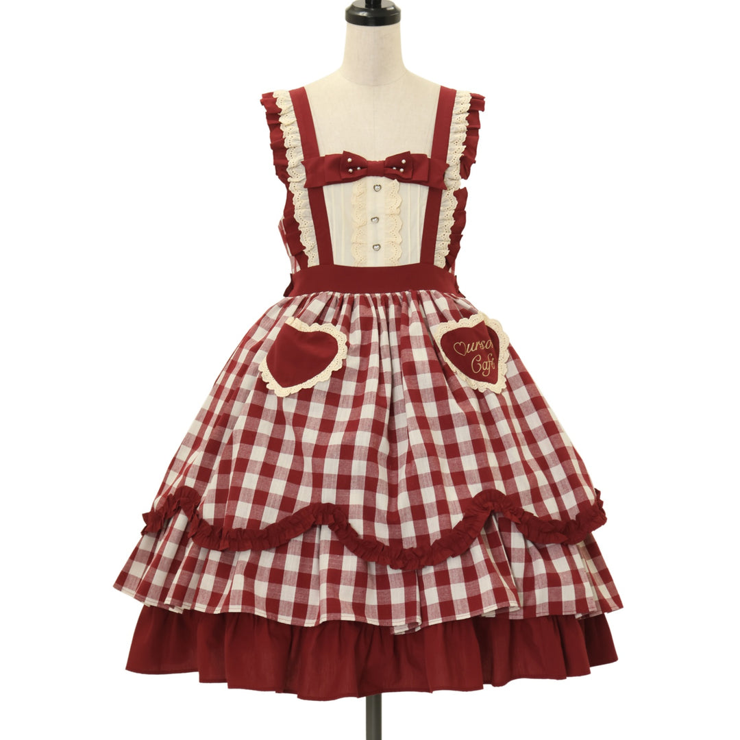 USED】【axes femme kawaii/Mサイズ】カフェジャンパースカート