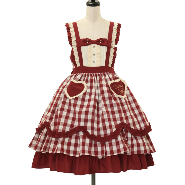 USED】【axes femme kawaii/Mサイズ】カフェジャンパースカート