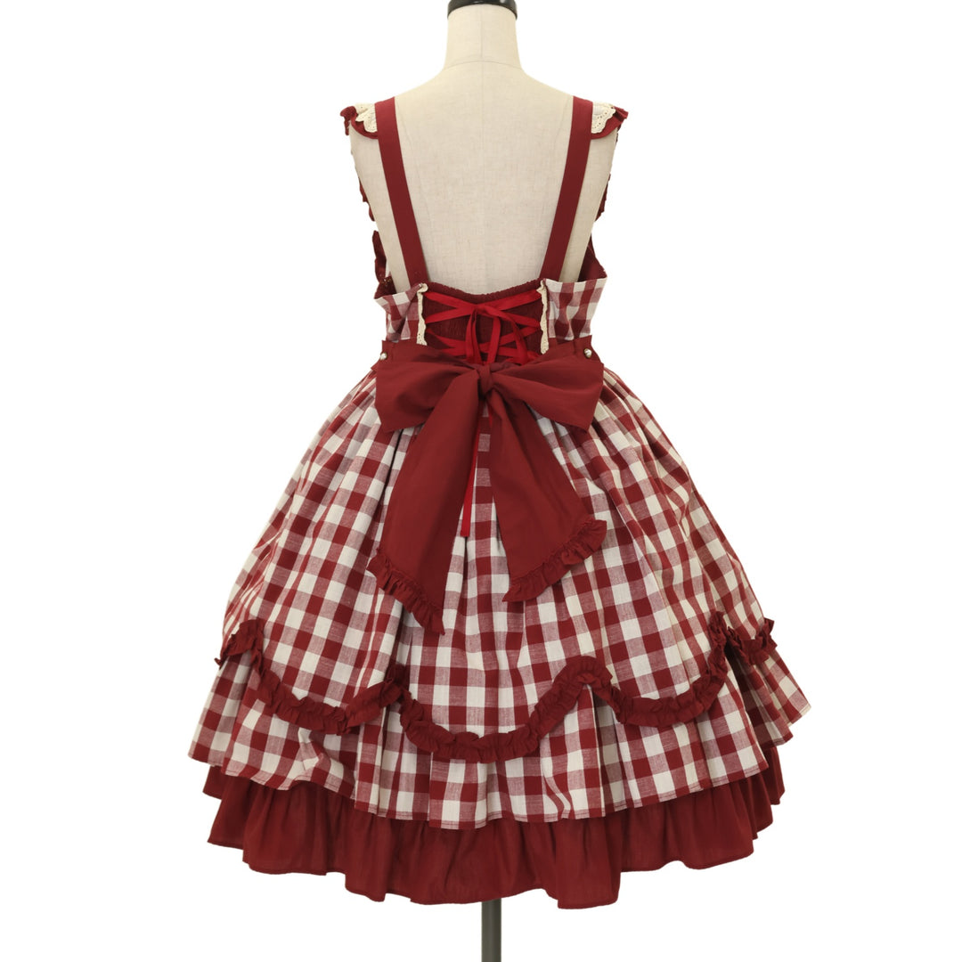 USED】【axes femme kawaii/Mサイズ】カフェジャンパースカート
