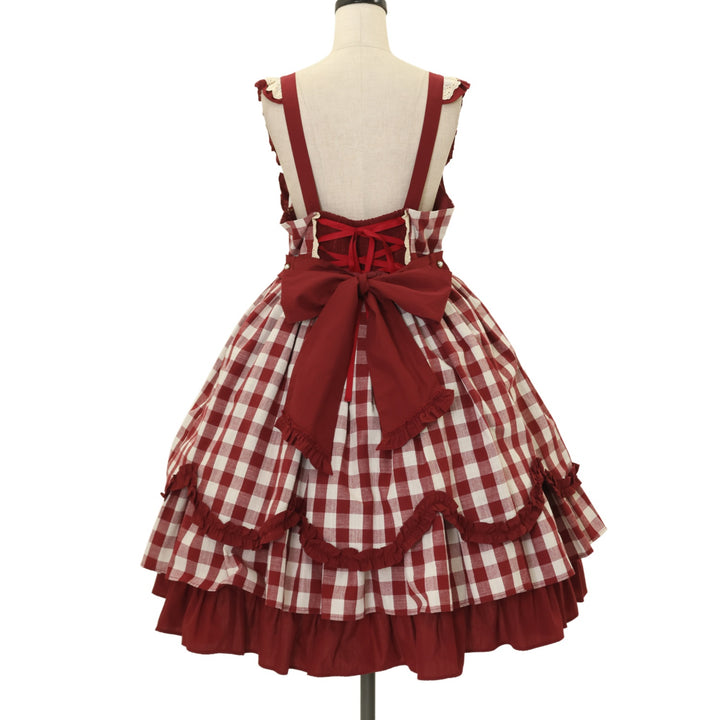 USED】【axes femme kawaii/Mサイズ】カフェジャンパースカート