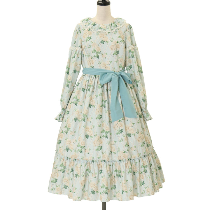 USED】【Mサイズ】Rose gardenフリルカラーワンピース | Melody BasKet