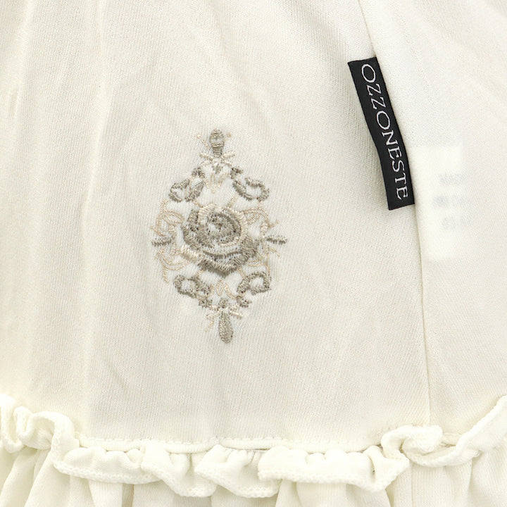 OZZ ONESTE フリルショートパンツ ブラック ティアード 薔薇刺繍 USED】ONESTE バラ刺繍フリルショートパンツ | Ozz On Wunderwelt