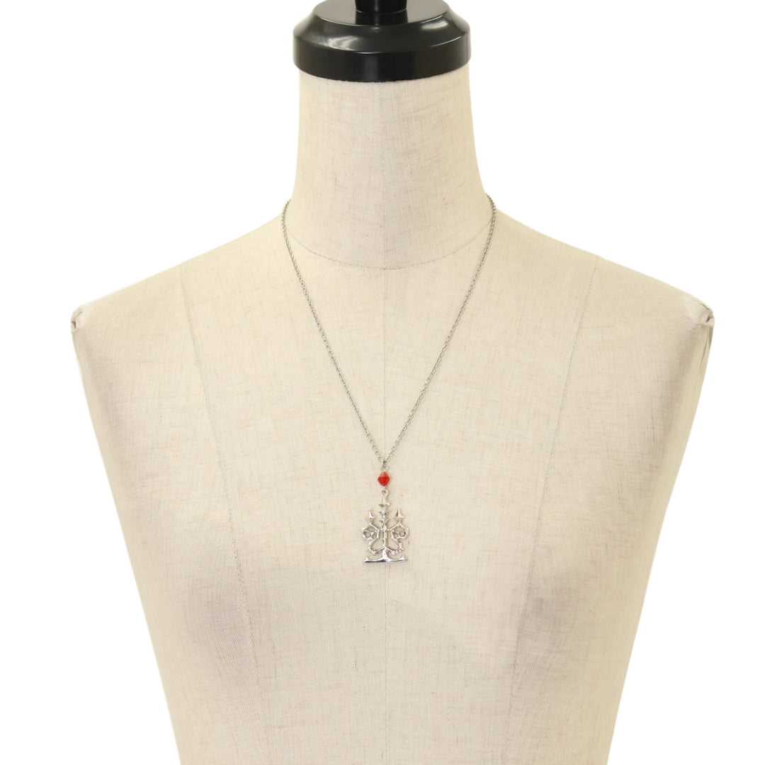 USED】燭台クリスタルネックレス（silver x red） | Moi-même-Moitié
