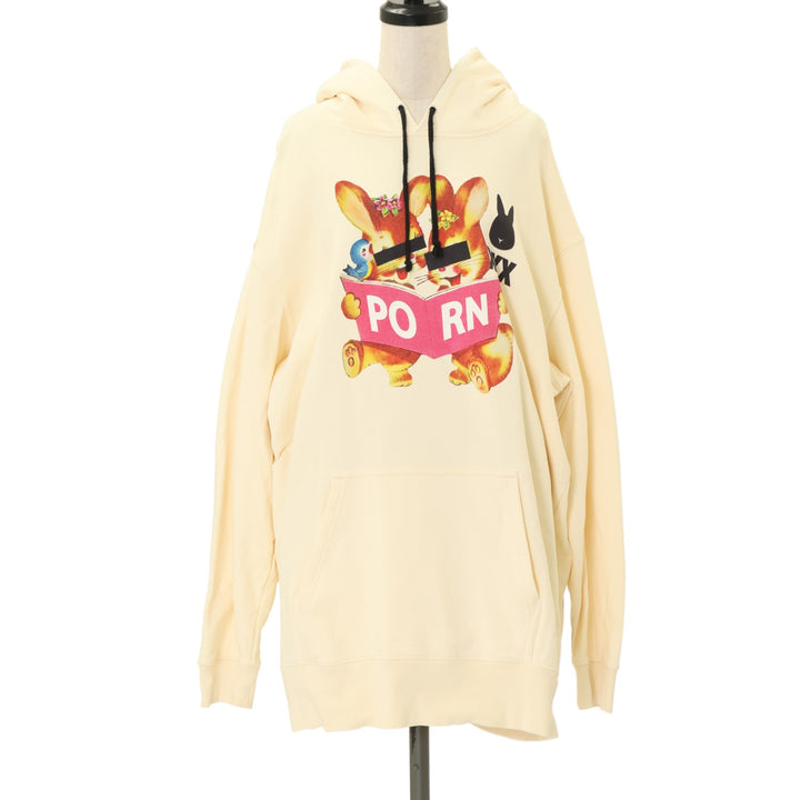 MILKBOY - 継ぎ接ぎ餅娘 ミルクボーイ hanged bunny sweat tops USED】PORN BUNNY HOODIE | MILKBOY Wunderwelt Online Shop - Gothic
