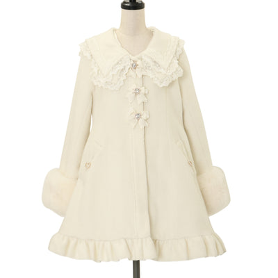 USED】【axes femme kawaii/Mサイズ】ガーリーリボントレンチコート