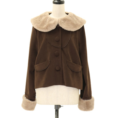 USED】【Mサイズ】ファーカラーのケープコート | Jane Marple
