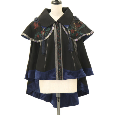 USED】【Mサイズ】ファーカラーのケープコート | Jane Marple