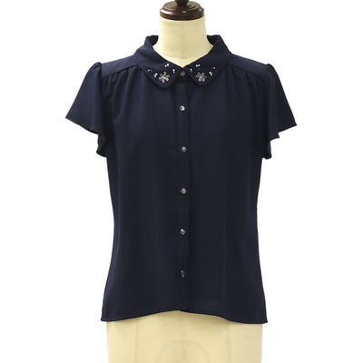 axes femme kawaii ロココ姫袖ブラウス　生成り　タグ付き USED】【axes femme kawaii/Mサイズ】ロココ姫袖ブラウス | Chalmiere