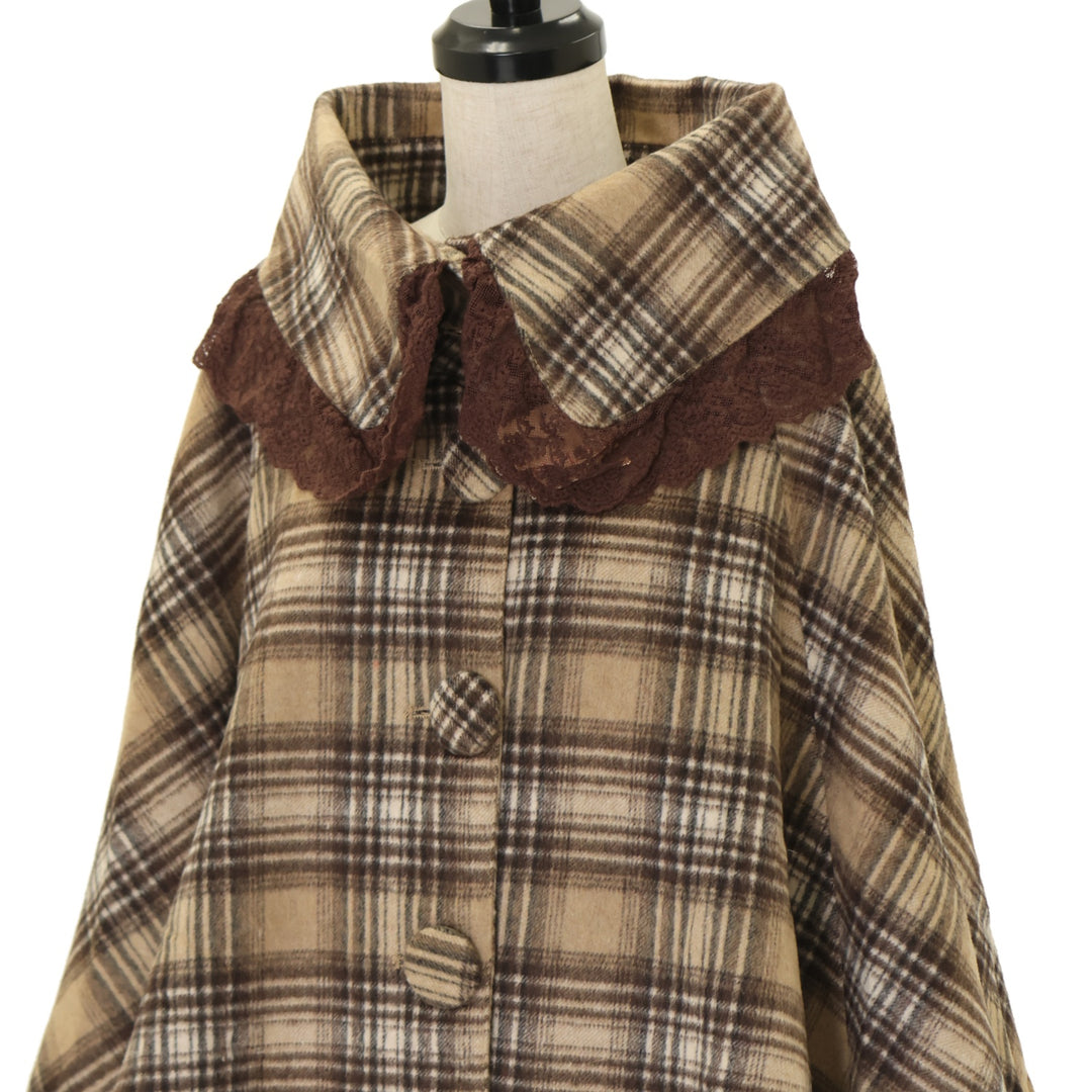USED】チェックポンチョコート | LIZ LISA Wunderwelt Online Shop USED】チェックポンチョコート | LIZ LISA Wunderwelt Online Shop